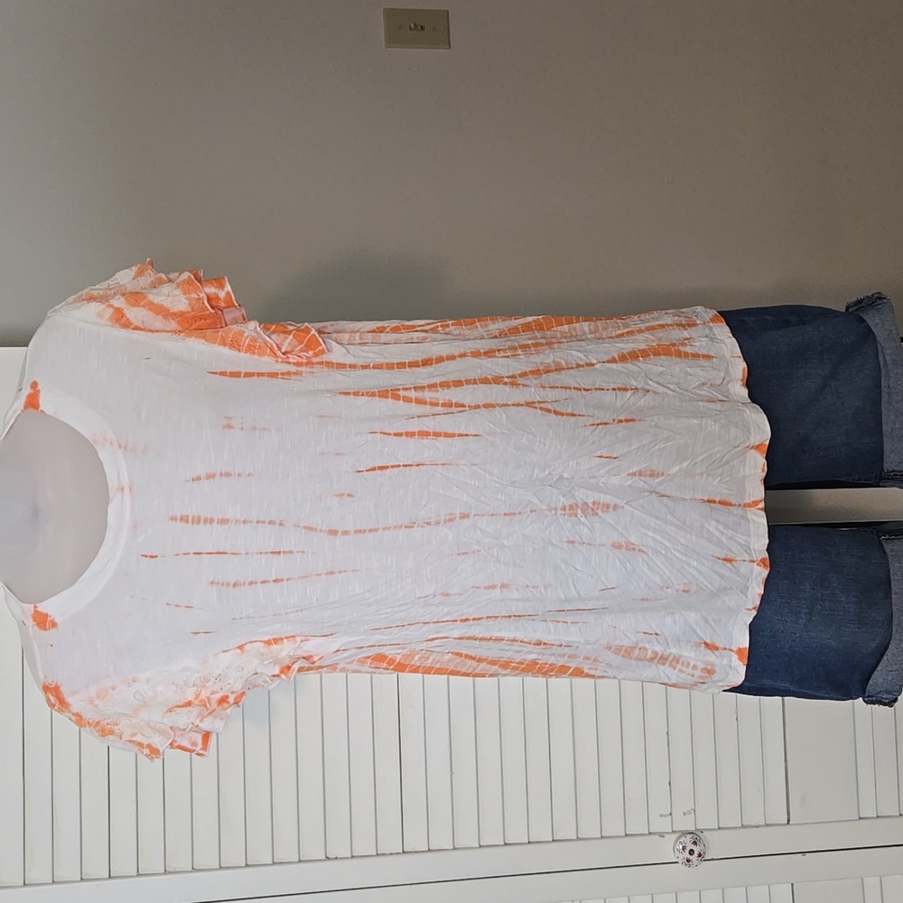 Knox Rose White & Orange Top